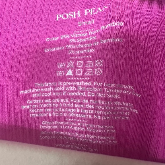 Posh Peanut Women’s Robe, Size S 95%Viscose From Bamboo, 5% Spandex,Missing Belt - Picture 3 of 3